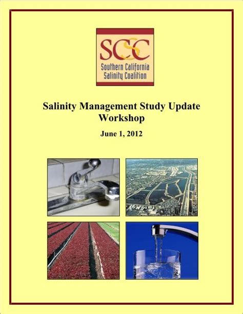 Salinity Management Study Update Workshop National Water