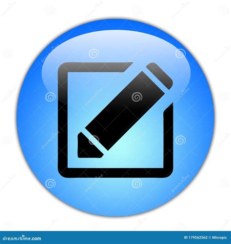 Edit Button Symbol Icon Monogram Stock Illustration Illustration Of