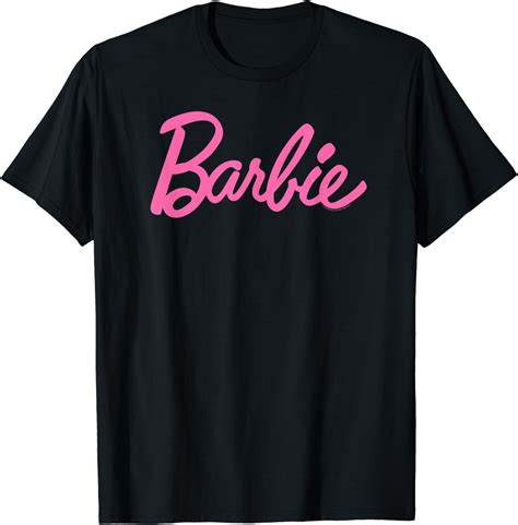 Amazon Com Barbie Logo T Shirt Clothing Shoes Jewelry