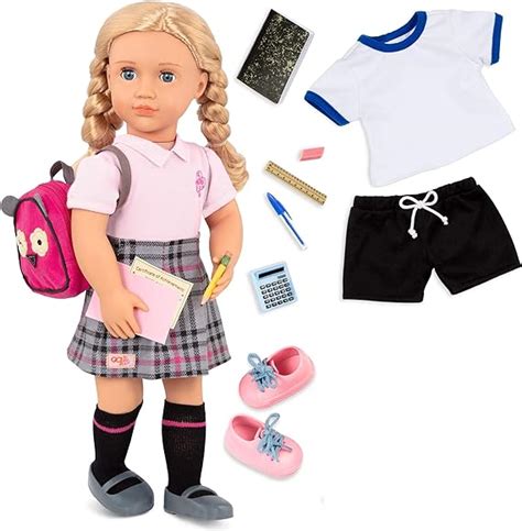 our generation hally doll soft 18 inch fashion doll with holiday clothing