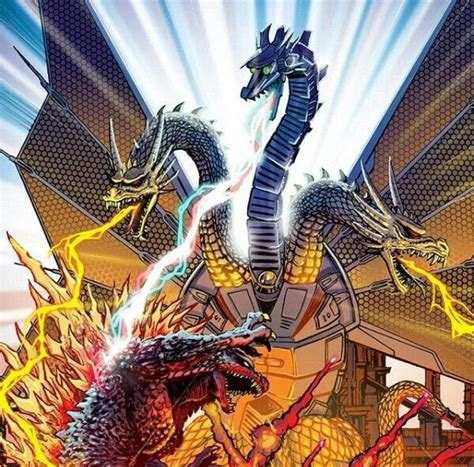 Godzilla bites down on king ghidorah. King Adora Godzilla - Godzilla Vs King Ghidorah Godzilla King Of The Monsters 4k Wallpaper 23 ...