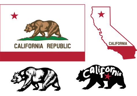 California Bear Flag Vectors Download Free Vector Art Stock Graphics
