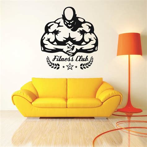 Dctal Gym Wall Sticker Logo Name Gym Decal Posters Vinyl Wall Decals