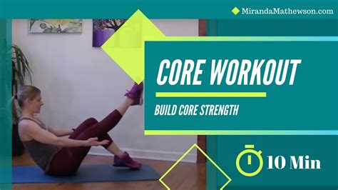 Core Exercises For Women 10 Minute Workout Youtube