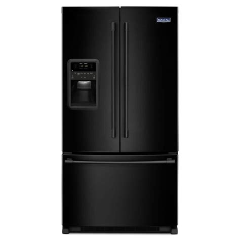Whirlpool 33 In W 221 Cu Ft French Door Refrigerator In Black