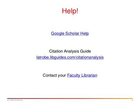 You can check who is citing your publications, graph citations over time, and compute. Google Scholar Citation Analysis