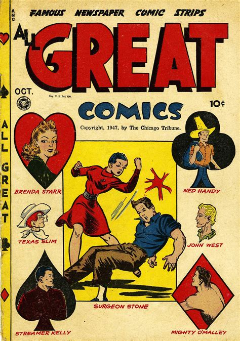 Cover Art For All Great Comics Issue No 12 Featuring Brenda Starr