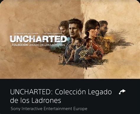 Uncharted Colección Legado De Los Ladrones Ps5 Playstation Store