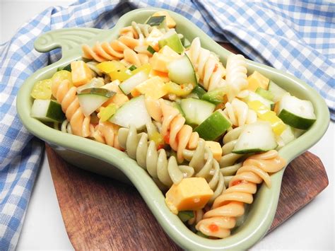 Here's something you've never heard before: Low-Fat Cucumber Pepper Pasta Salad Recipe | Allrecipes