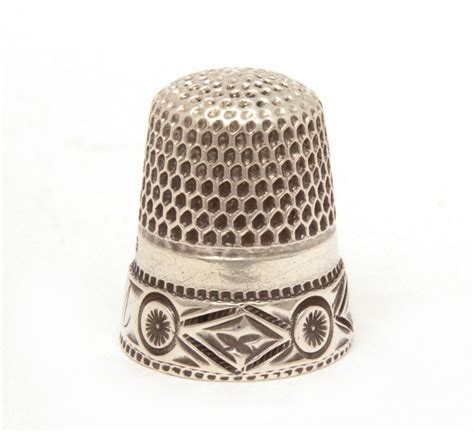 Sterling Thimble Stern Bros Fouled Anchor Circles And Etsy