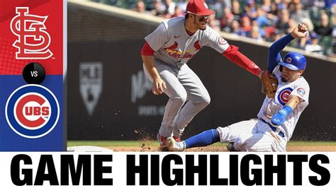 Cardinals Vs Cubs Game Highlights 92621 Mlb Highlights Youtube