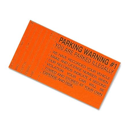 Parking Violation Stickers Orange And Red Parkingzone