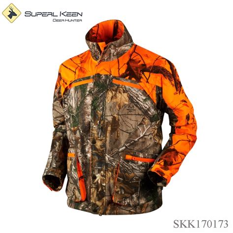 Mens Outdoor Hightvisible Blaze Orange Camo Jacket Hunting Buy