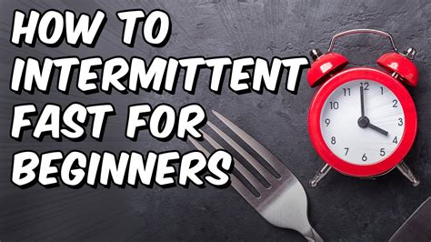 Intermittent Fasting For Beginners Free Resources Youtube