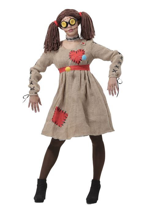 Burlap Voodoo Doll Womens Costume Ebay