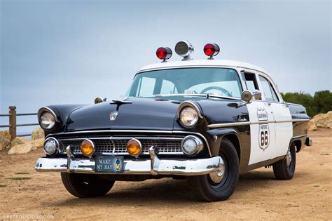 1955 Ford Customline Police Cruiser Police Cars Ford Police Old