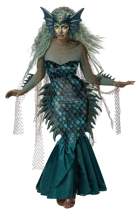 California Costumes Dark Sea Siren Mermaid Women S Halloween Fancy