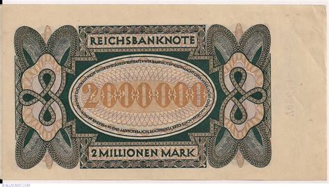 2000000 Mark 1923 Weimar Republic Rentenbank And Reichsbanknoten