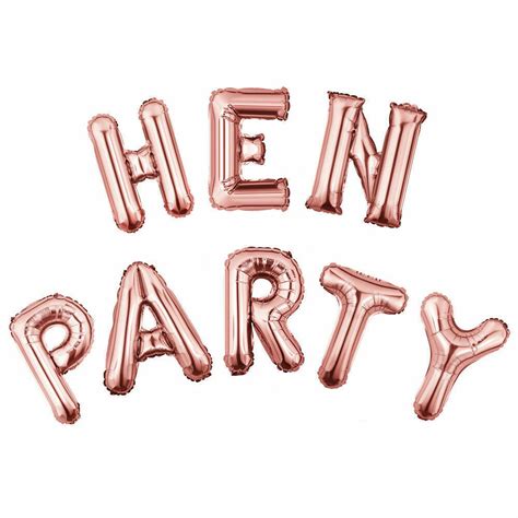 Rose Gold Hen Party Balloon Bunting Hen Party Backdrop Hen Etsy Uk