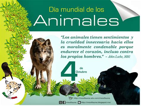 Mexifauna Día Mundial De Los Animales