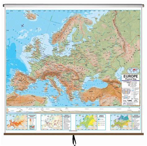 Europe Shaded Relief Map Kappa Map Group