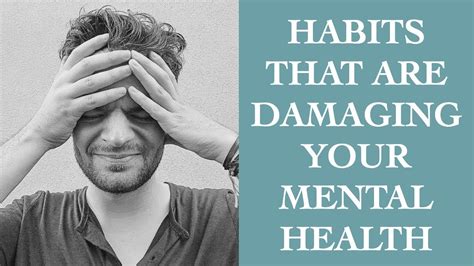Habits That Are Damaging Your Mental Health I The Speakmans Youtube