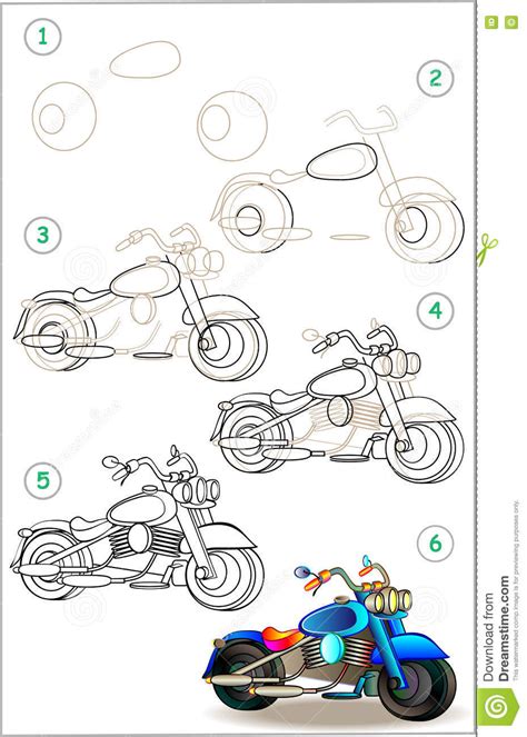 Motorcycle Drawing Easy At Explore Collection Of