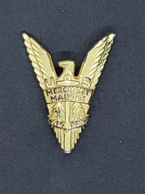 Wwii Us Merchant Marine Victory Sterling Silver Eagle Pin Ae Co