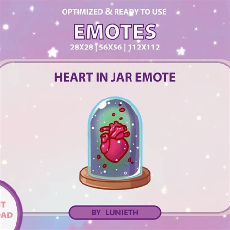 Heart Emote Cute Twitch Emote Design Twitch Discord Etsy