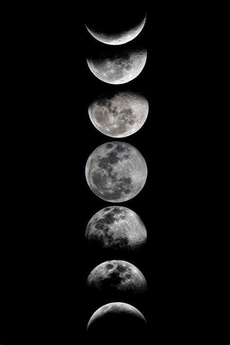 Phases Of The Moon Art Print By Eftypography Society6 Moon Art