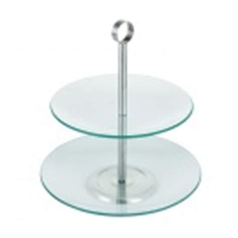 Cake Service 2 Tier Glass Cake Stand