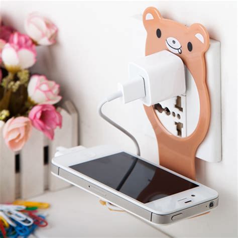 Universal Cell Phone Wall Charger Hanger Cradle Holder Hanging Stand