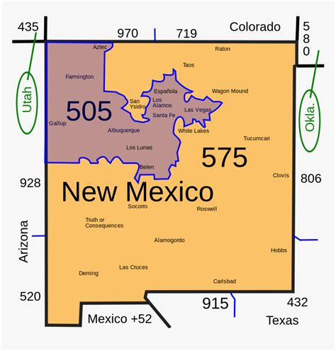 New Mexico Area Code Map World Map Atlas Images And Photos Finder