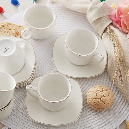 KARACA Saturn Lot de 12 tasses à café turques pour 6 personnes or