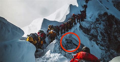 Oxygen levels here are low and the terrain tough to tread. "Mount Everest Has Been Ruined by Selfie-Snapping Crowds and Unnecessary Deaths" — Digital Spy