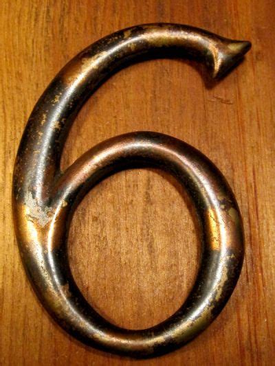 Brass House Number 6 Hn 006 Classic Home Hardware