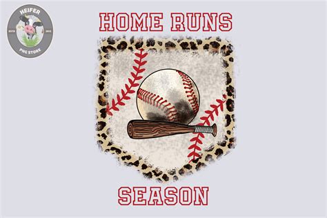 Home Run Season Baseball Png Graphic By Heiferdesign · Creative Fabrica