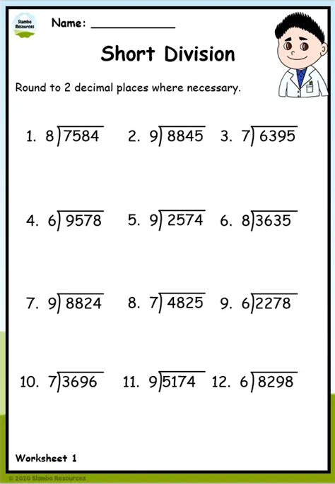 Grade 6 Multiplication Division Worksheets Free Printable K5 Learning