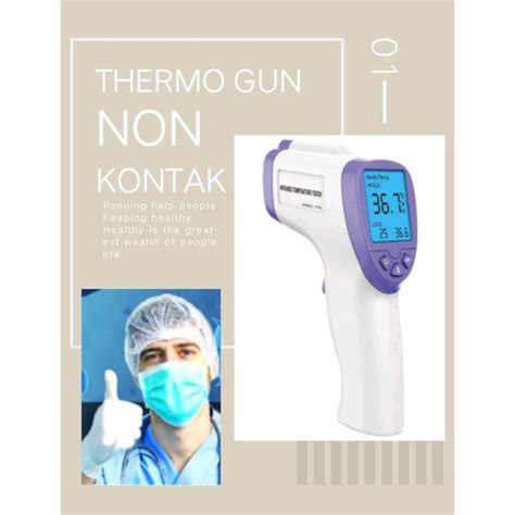 Jual Thermogun Thermo Gun Thermometer Gun Alat Pengukur Suhu Tubuh