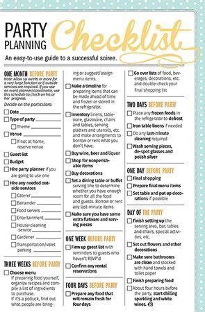 Pin by VL67 on Event Planning | Party planning checklist ...