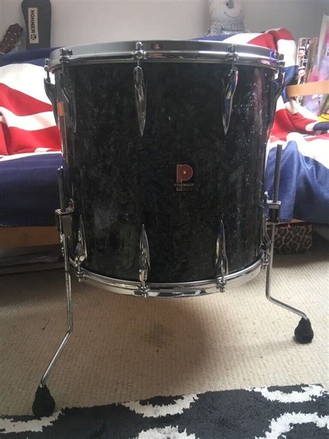 Premier Vintage Drum Kit Black Oyster Pearl Finish In South Shields
