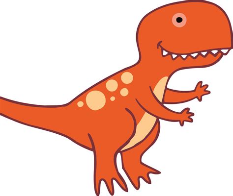 15 Gambar Dinosaurus Kartun Mudah