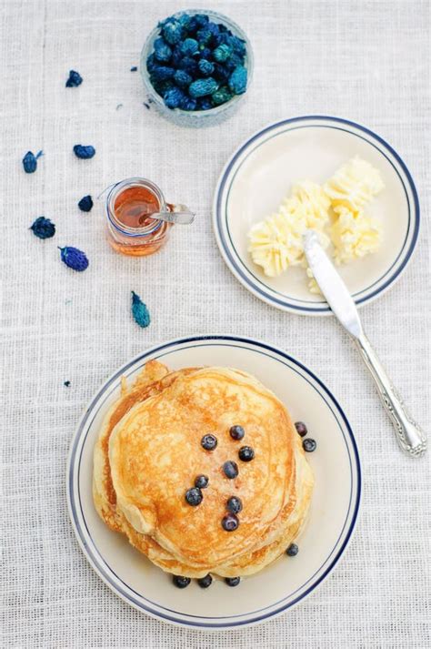 Blueberry Pancakes Stock Photo Image Of Honey Style 36691308
