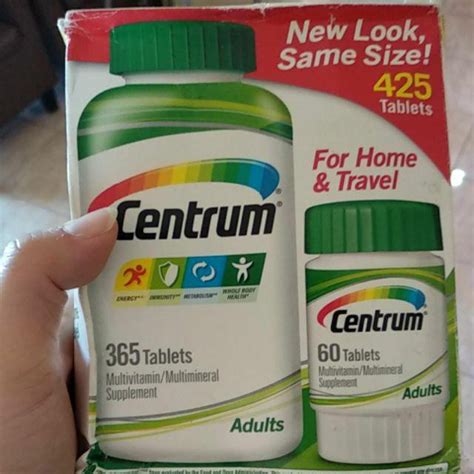 Centrum Adults Under 50 365 Tabs Plus 60 Tablets 425 Tablets Shopee