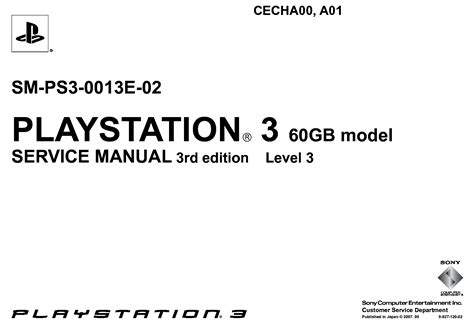 Sony Playstation 3 User Manual Download Yellowshack