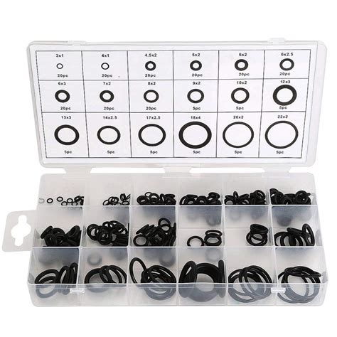 Wolfride 225pcs O Ring Seals Kit Assorted O Rings Small