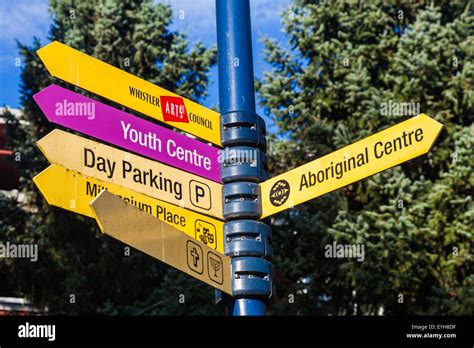 Pedestrian Directional Signage Hi Res Stock Photography And Images Alamy