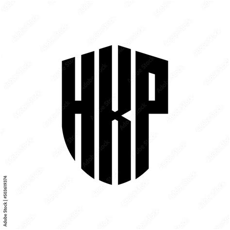 Hkp Letter Logo Design Hkp Modern Letter Logo With Black Background
