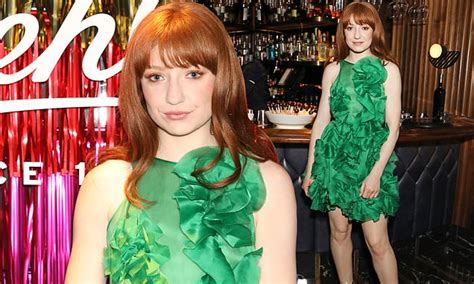 Nicola Roberts Oozes Glamour In A Frothy Green Mini Dress Daily Mail