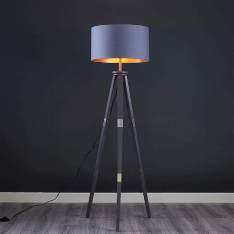 Copper Tripod Floor Lamp Novielo London